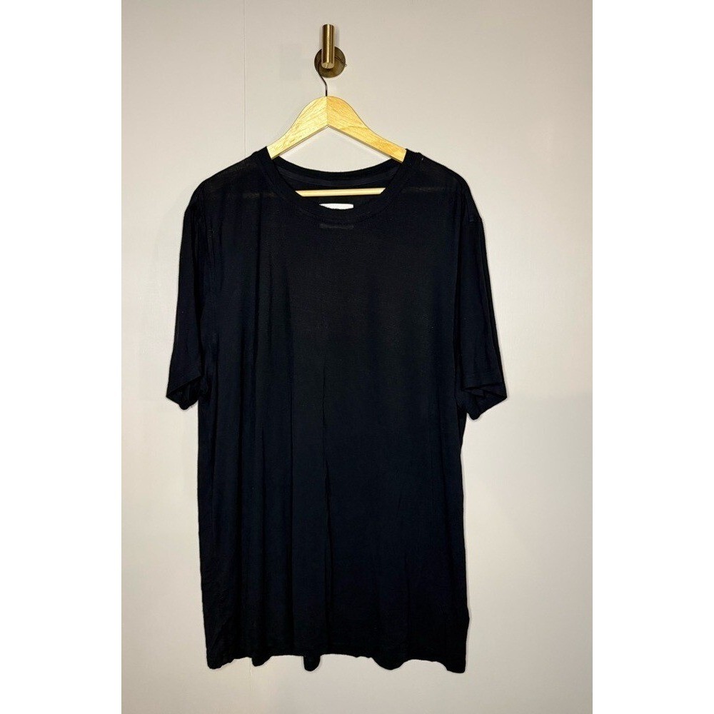UGG Men's Black Soft Knit Crewneck T-Shirt Relaxed‎ Fit XXL
